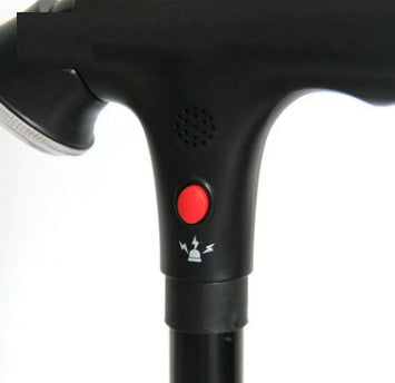 Smart käpp med ljus och stödhandtag